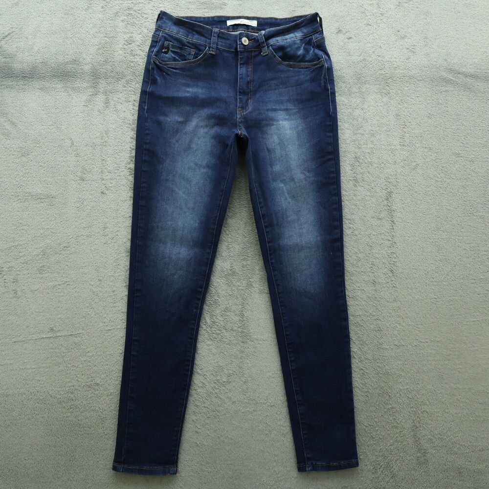 Kancan Jeans Junior's Size 9/28 Blue Mid-Rise Skinny Denim 29" Inseam Stretch